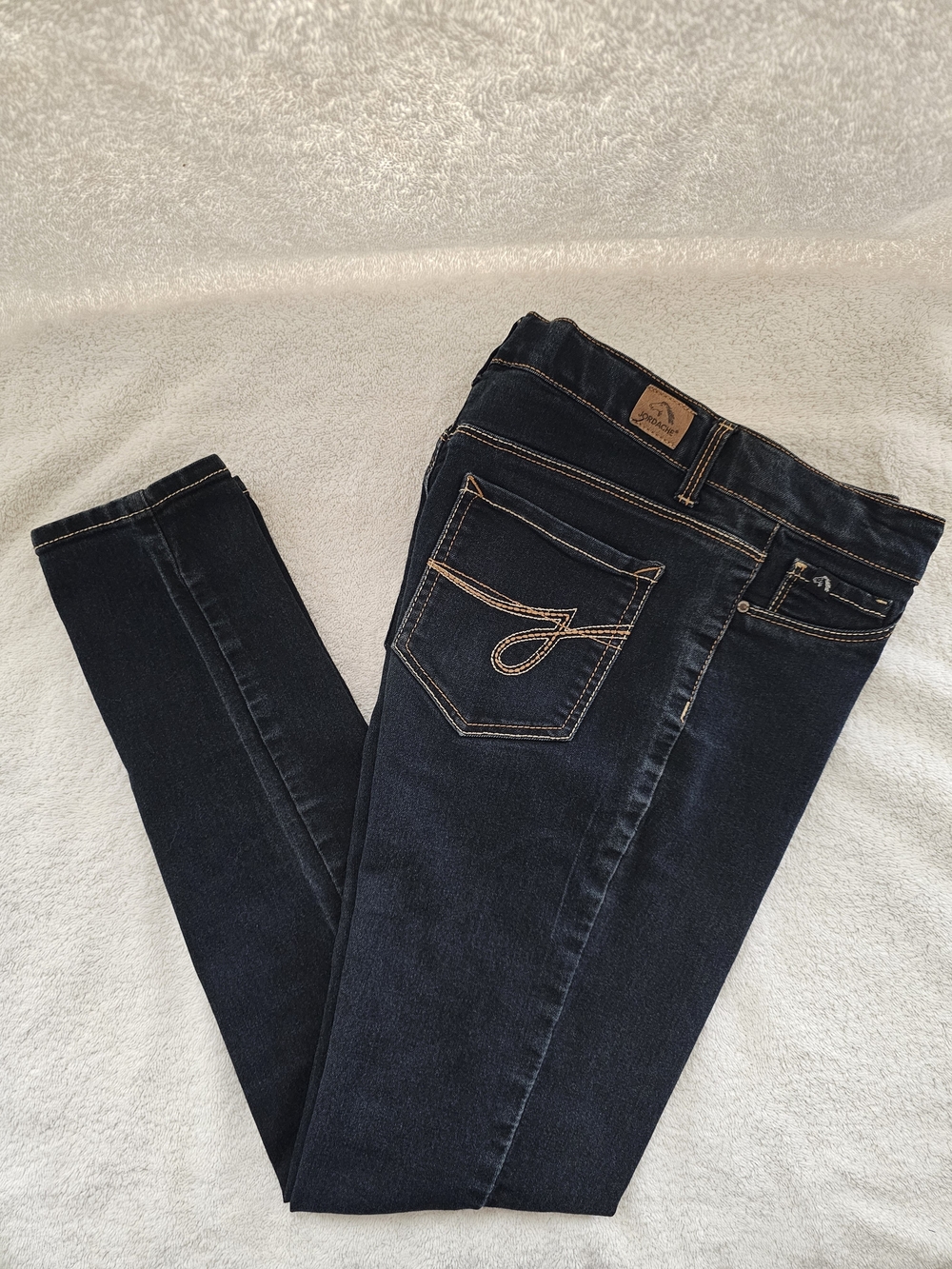 Girls' Dark Blue Jordache Vintage Jeans with Embroidered Back Pockets Size 14